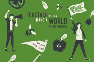 Organic September banner: Together we can make a world of difference.