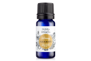 calming essential oil blend of Petitgrain, Rose Geranium and French Lavender essential oils.